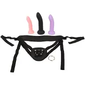 You2Toys - strap-on dildo set - zwart