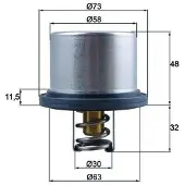 MAHLE ORIGINAL THD 5 80 Thermostaat, koelvloeistof