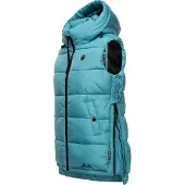 MARIKOO Bodywarmer 'Zarinaa' turquoise / zwart