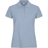 Clique Basic Polo Women Dames Zachtblauw maat XXL dames