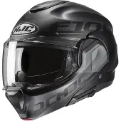 HJC F100 Hetal Zwart Grijs Systeemhelm Maat XS