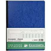 Exacompta - Register Piqure dagontvangsten 320x250mm 80vel blauw
