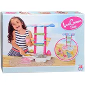 Others Zandbak IJskraam - Zandijsjes set - 4 hoorntjes 2 bakjes 1 lepel 2 zandvormen 4 lepeltjes