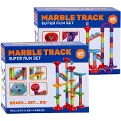Johntoy Knikkerbaan super run set, 45dlg.