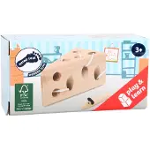 Legler - Kaas en Muis Houten Rijgspel