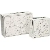 Wins Holland kleur je eigen dinokoffertjes, set van 2