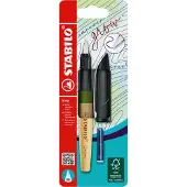Stabilo Grow vulpen, mosgroen/eiken