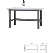 Beta C58Bc-X1,6 Werkbank | Met werkblad inox - 058000606