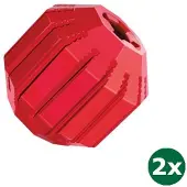 Kong stuff a ball rubber rood 2x 9x9x9 cm