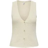 ONLY Gebreide bodywarmer 'ONLGurli' wolwit