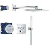 GROHE precision smartcontrol concealed shower system with vitalio smartactive 310 cube chroom