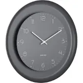Karlsson wandklok dual disc donker
