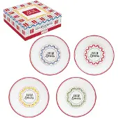 Easy life Set/4 pastabord 20 cm porselein pasta lovers