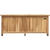 Axi Milo houten Opbergbox - Buin - Opbergkist voor onder de overkapping of in huis met bodem en slot - Opbergkist voor tuingereedschap, kussens -
