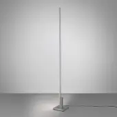 Quitani LED-vloerlamp Talon, dimbaar, alu / grijs / zink, Woon-/ Eetkamer, Aluminium, Modern, LED vloerlamp