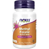 Now Methyl Folate 5000mcg - 50 v-caps