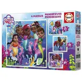 Educa Set van 4 Puzzels Educa Ariel