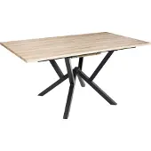 Beliani ANSELL - Uitschuifbare eettafel - Lichtbruin - MDF