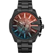 Diesel Analoog horloge 'MEGA CHIEF' blauw / rood / zwart