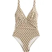 Next Shaping-badpak beige / crème / marine / olijfgroen
