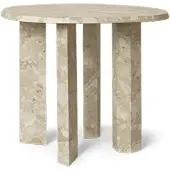 Ferm Living Taula Bijzettafel Ø54,4 Cm Zand - Bijzettafels & buffetten Marmer Sand - 1104270180