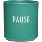 Design Letters favoriete mok 25 cl Pause-antique green