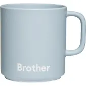 Design Letters VIP favoriete mok met oor 25 cl Brother-light blue