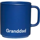 Design Letters VIP favoriete mok met oor 25 cl Granddad-midnight blue