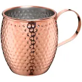Cilio - Moscow mule - beker - 0,5L - koper - roestvrijstaal - gehamerd