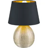 TRIO REALITY LUXOR - Tafellamp - Goud - excl. 1x E27 4,9 W - Snoerschakelaar