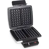 Fritel Wafelijzer A201 - Wafelapparaat / Wafelbakijzer - 4x7 - 23x24cm - 1200W - Anti-aanbaklaag - Vaste platen - Wit - PFAS-vrij