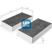 Ufi 54.394.00 Interieurfilter