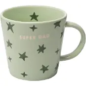 Vondels theemok stars SUPER DAD light green (350 ml)