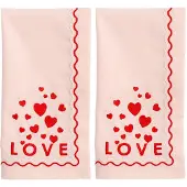 Vondels servet LOVE soft pink (set van 2)