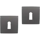 Differnz Deurbeslag | Sleutelrozel | (Vierkant, RVS, Gun metal)