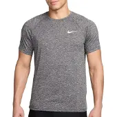 Nike Sportshirt Men Hydroguard Heathered Black-XL