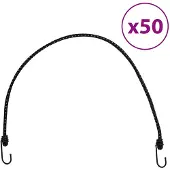 vidaXL Spanelastieken met reflecterende strips en haken 50 st 88 cm