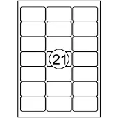 Quantore Etiket 63.5x38.1mm 2100 stuks - 2 stuks