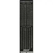 GOAT -Carpet Dartmat- Checkout-241cm x 60cm Black / White