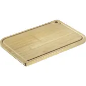 Westmark Snijplank – houten snijplank met sapgroef voor het gemakkelijk snijden van voedsel – bamboe, 33 x 23cm