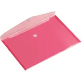 Europel - Enveloptas A5 250x180mm dwars transparant rood | 1 stuk | 10 stuks