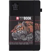 Sakura Schetsboek 80 zwarte vellen 130x210mm zwart | 5 stuks