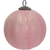 MEA 12x Glas bal hangend antiek roze Ø13cm