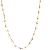 Go Dutch Label Collier bolle hartjes Gold N2226-2