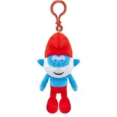 De Smurfen Pluche smurf met clip - Grote smurf - 12 cm