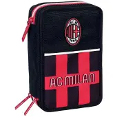 Seven 8055714090467 schooletui Zachte etui Zwart, Rood
