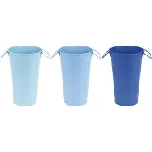 Esschert Design - 50 tinten blauw vaas - 18cm (per stuk)