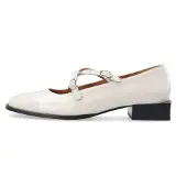 Bianco Ballerina met riempjes wit