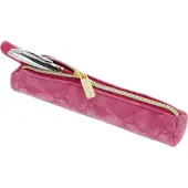 Herlitz Bright Animals, Zachte etui, Polyurethaan (PU), Roze, Monochromatisch, Rits, Adolescenten