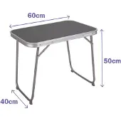 Sublime Market Connect 10016 D16 60x40x50 Cm Folding Camping Table Assorted Zilver 60x40x50 cm